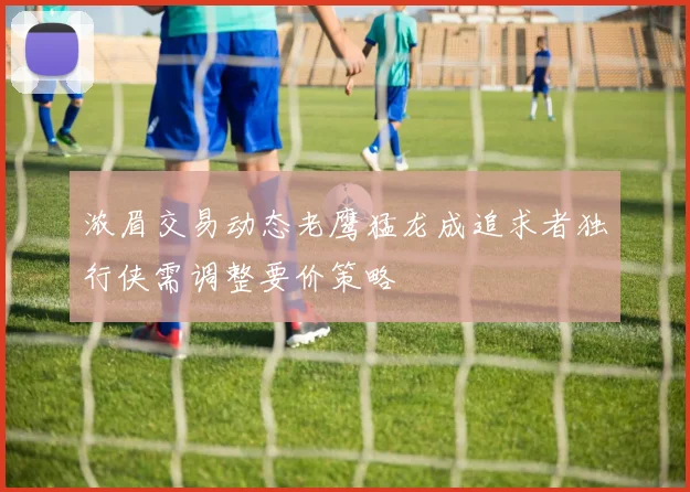 浓眉交易动态老鹰猛龙成追求者独行侠需调整要价策略